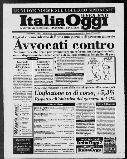 Italia oggi : quotidiano di economia finanza e politica